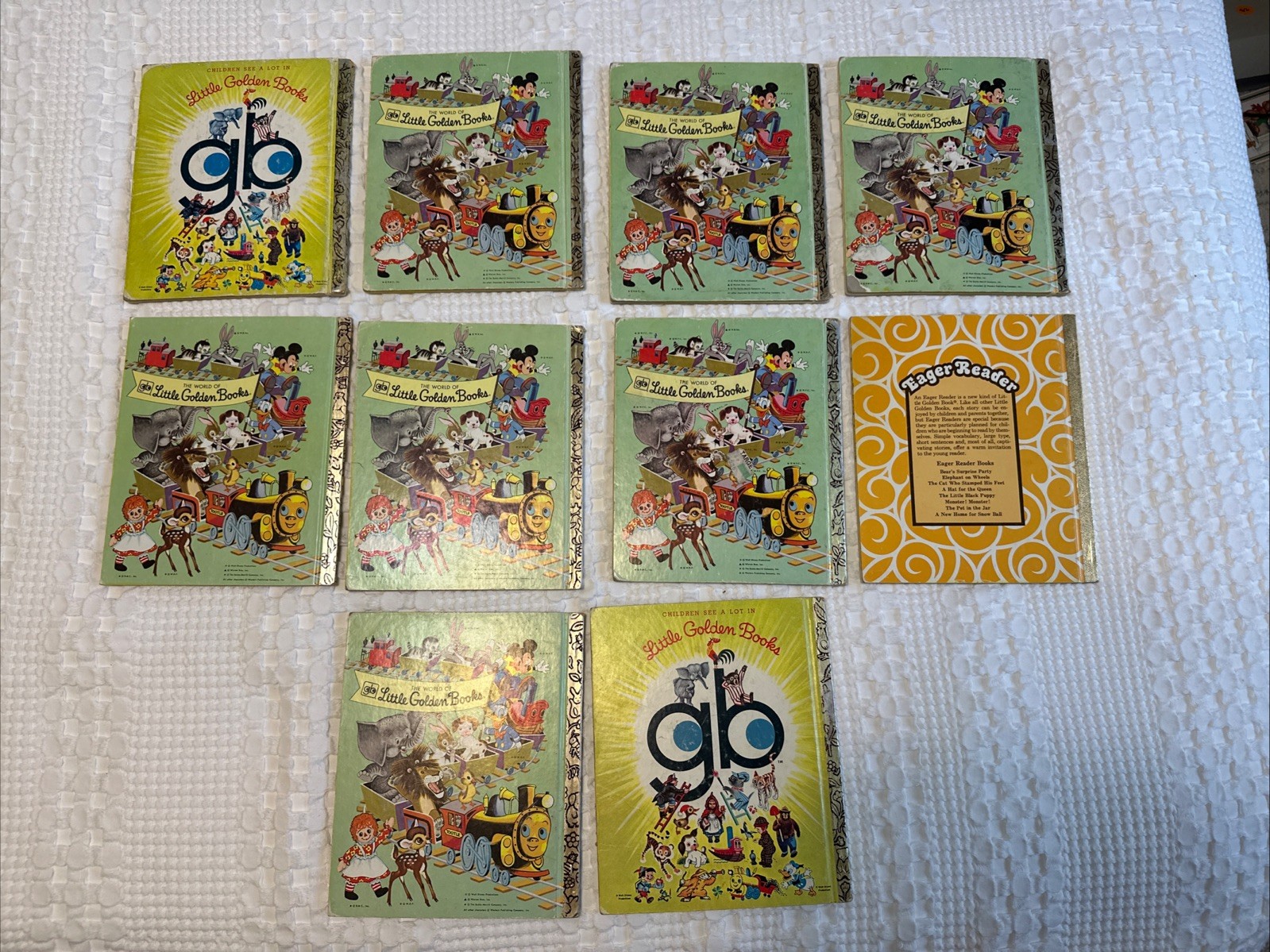 A Little Golden Book Vintage Lot Of 10 Varying Condition 1970’s