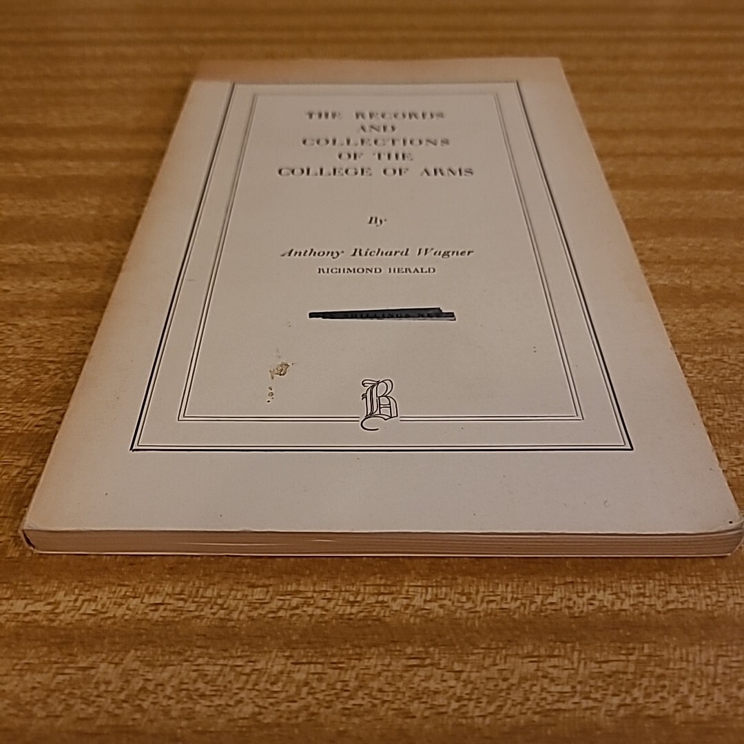 The Records and Collections of the College of Arms Paperback Book 1952 84 Pages