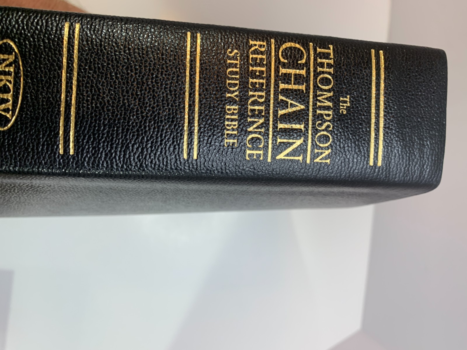 NKJV Thompson Chain Reference Bible Black Genuine Leather Nelson 3556 W/ Box