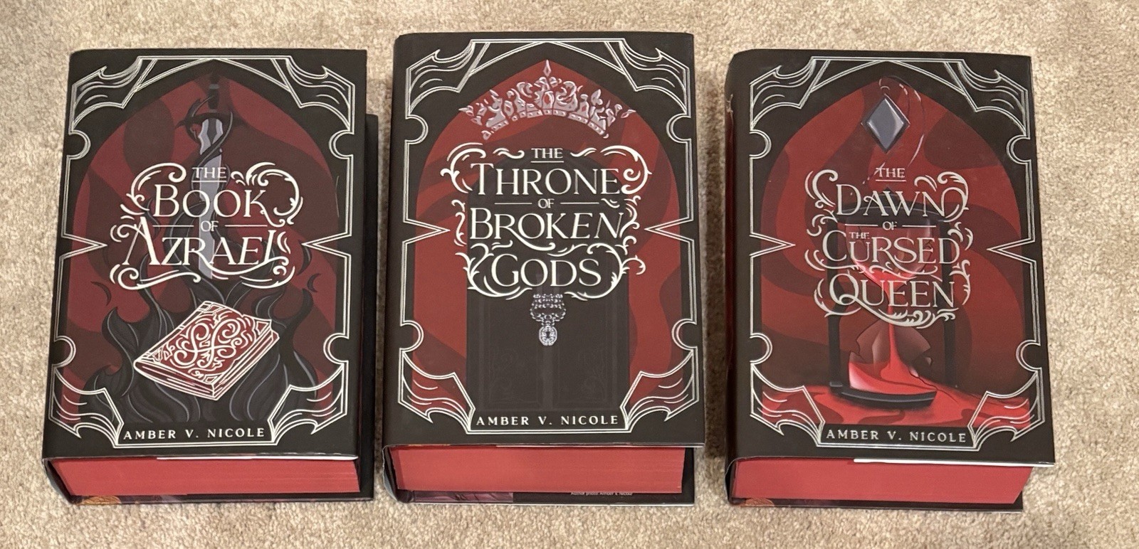 Signed Fairyloot The Book Of Azrael Gods And Monsters Book Set Amber V. Nicole
