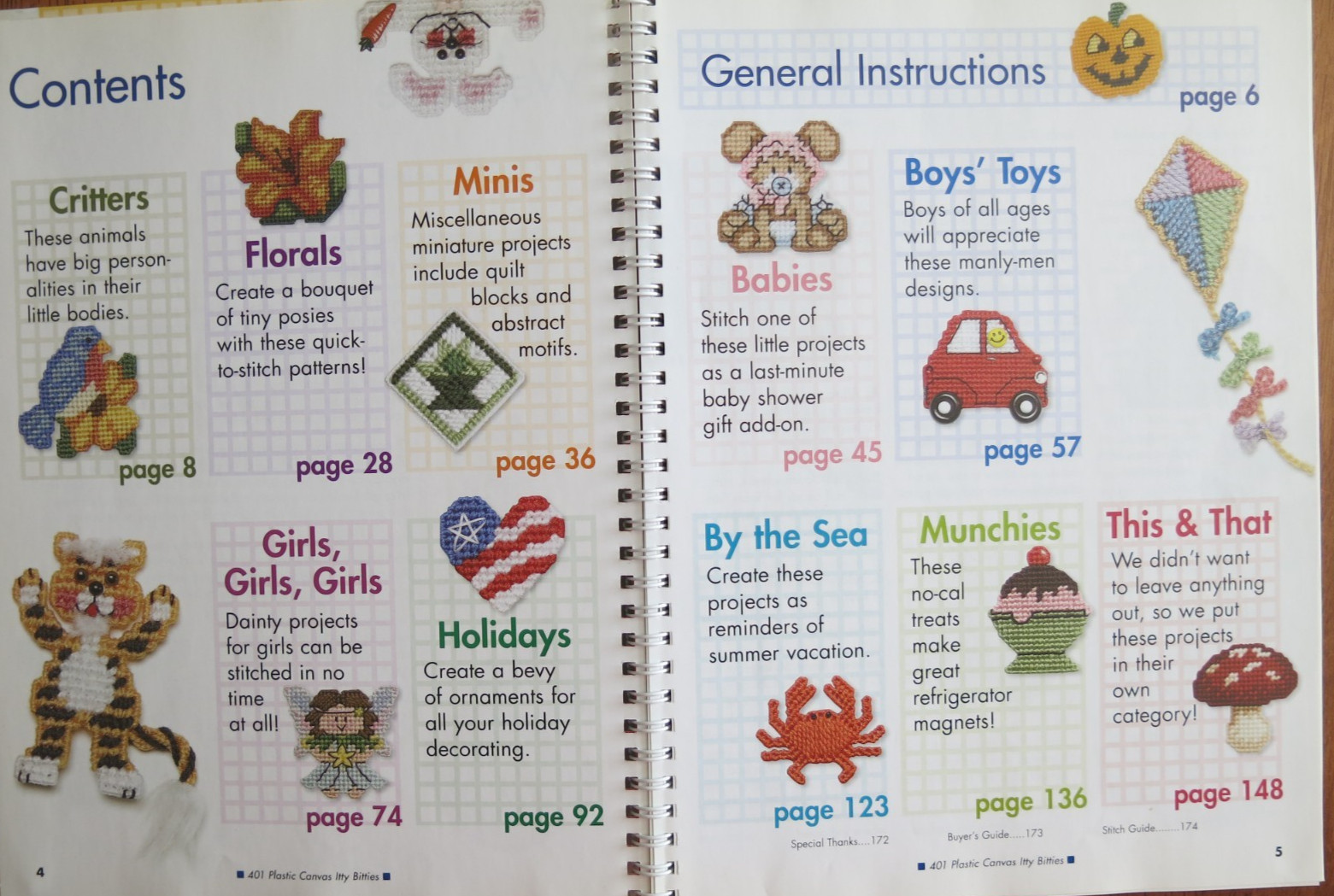 401 Plastic Canvas Itty Bitties Needlecraft Projects, Hardcover, 175 pages
