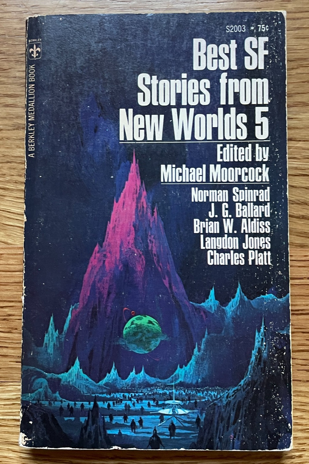 Best SF Stories From New Worlds 5 ~ Michael Moorcock Norman Spinrad Aldiss 1st *