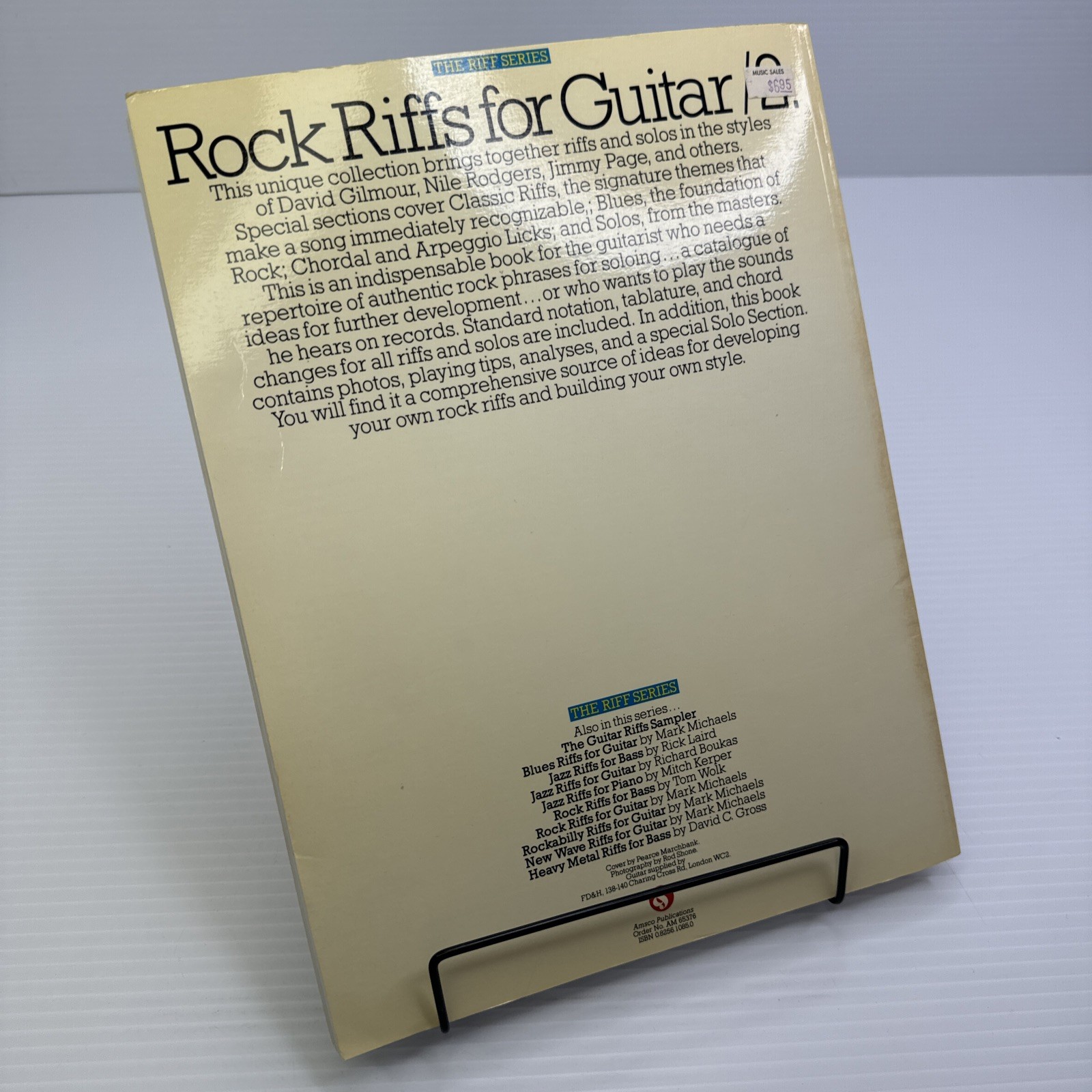 Rock Riffs for Guitars /2 Steve Tarshis 1987 PB Amsco Publications Rock Guitar
