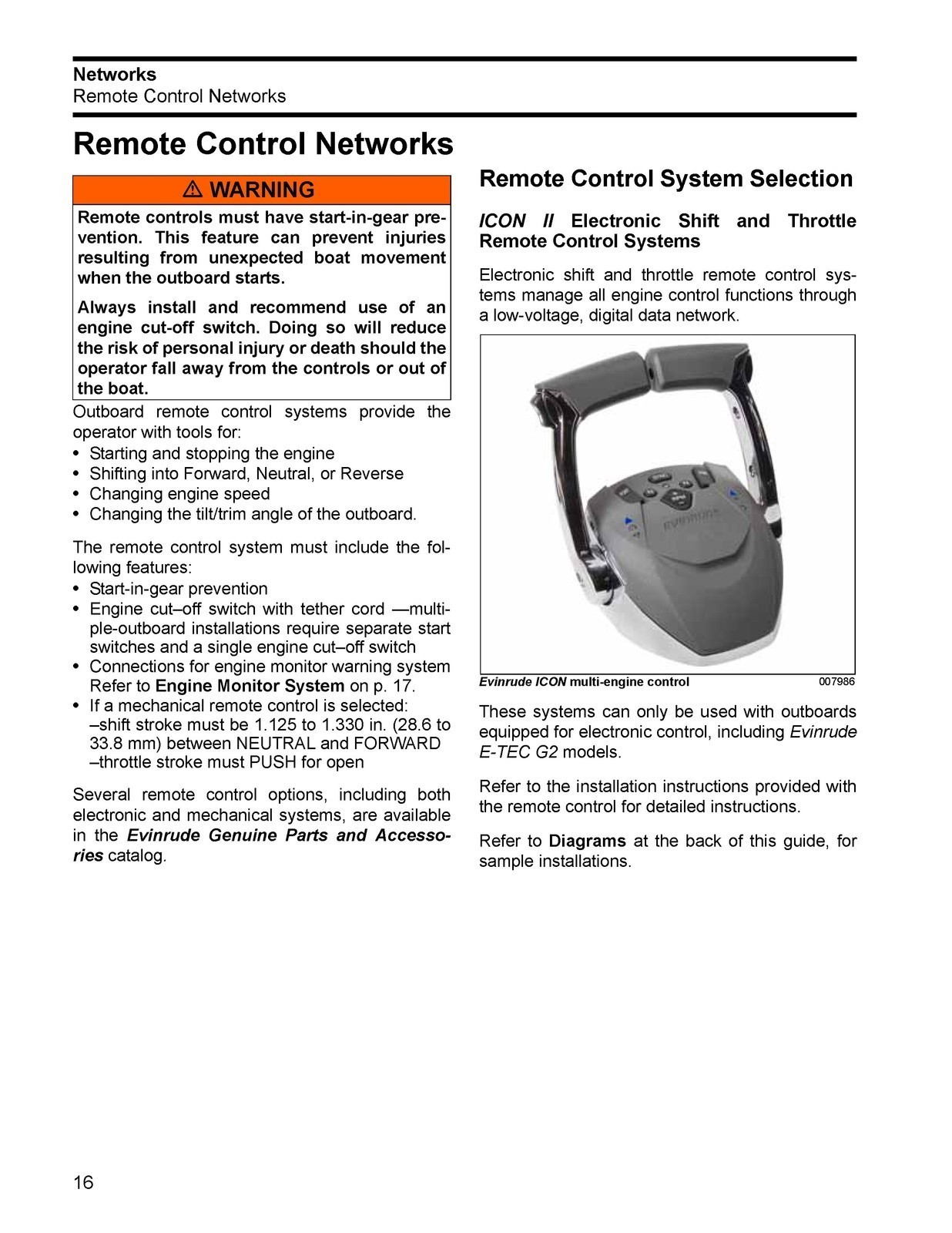 EVINRUDE ETEC GT150-300 Installation Manual BINDER – FRONT & BACK – XL FOLDOUTS