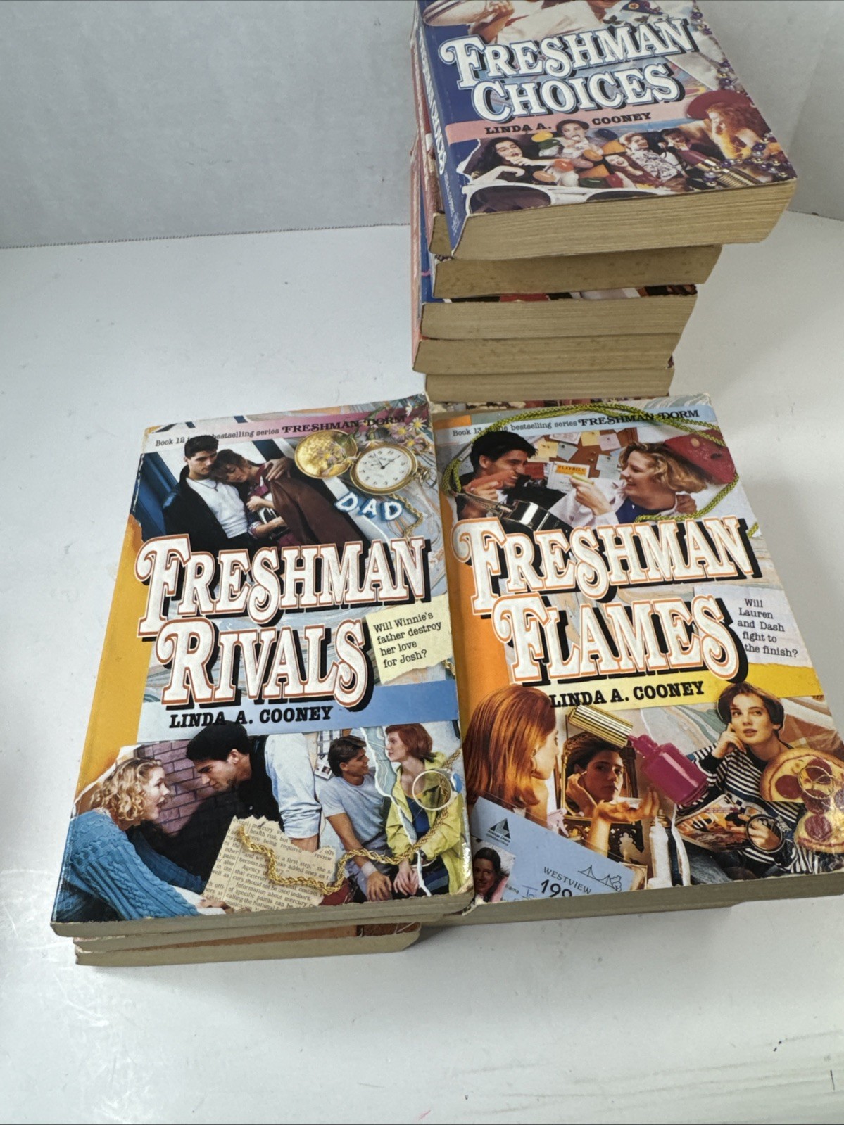 Vintage YA Freshman Dorm Series Lot of 16 Books 1990’s Linda A. Cooney Paperback