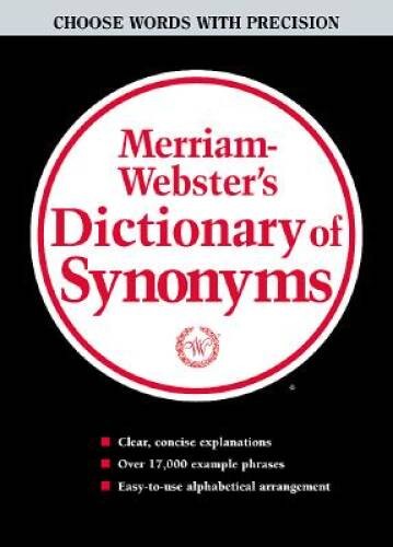 Merriam-Webster Dictionary of Synonyms – Hardcover – VERY GOOD
