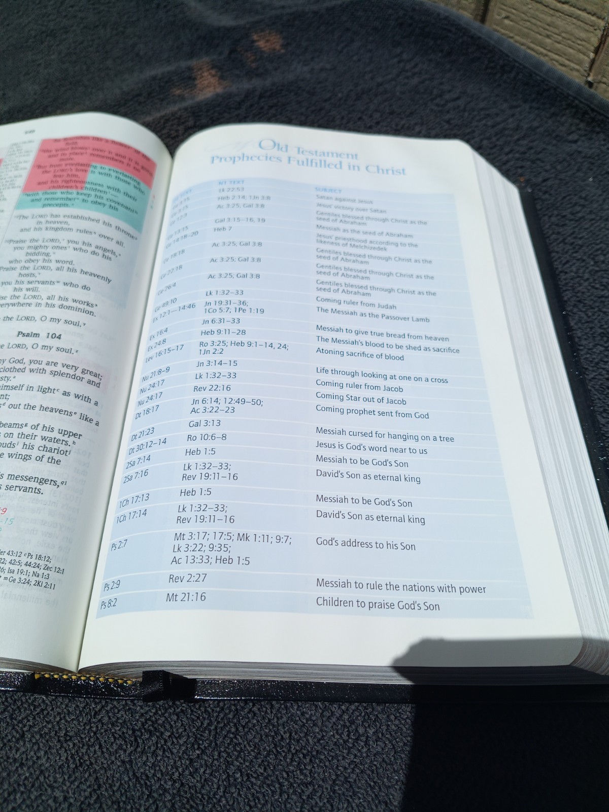 1998 NIV Prophecy Marked Reference Study Bible Bonded Leather Great Resource!