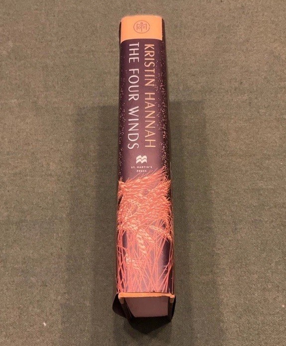 The Four Winds by Kristin Hannah First Edition Hardcover Book Black Gold