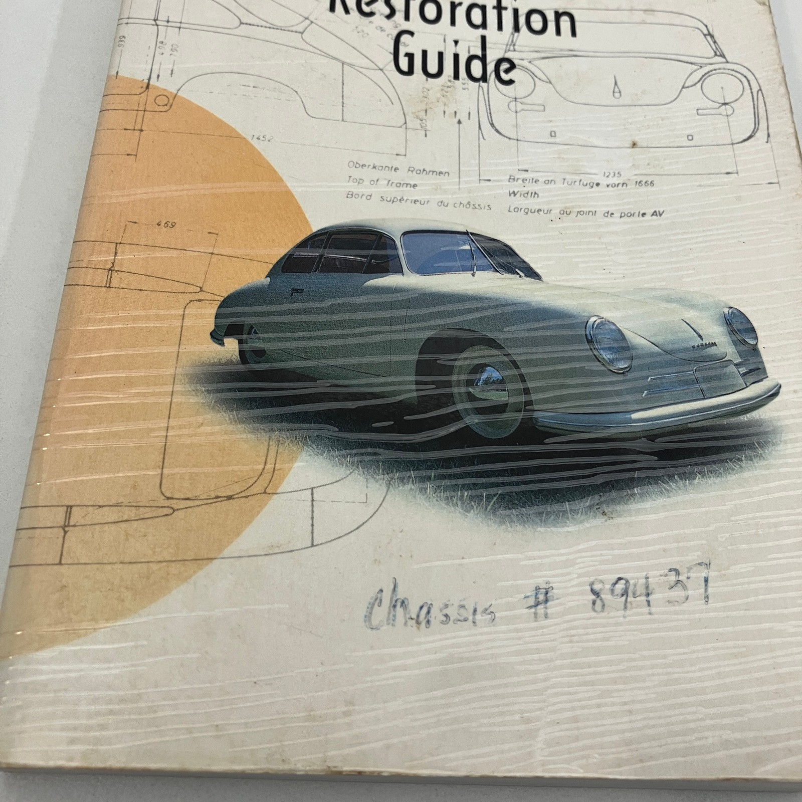 356 Porsche Technical and Restoration Guide VTG 1st Print 1994 TPB ACCEPTABLE