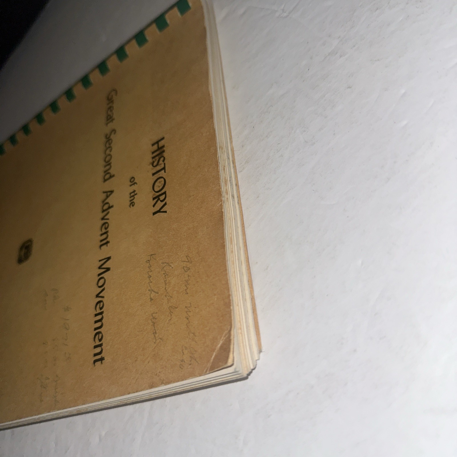 History of the Great Second Advent Movement E L Cardey Bible Prophecy 1940s? 50s