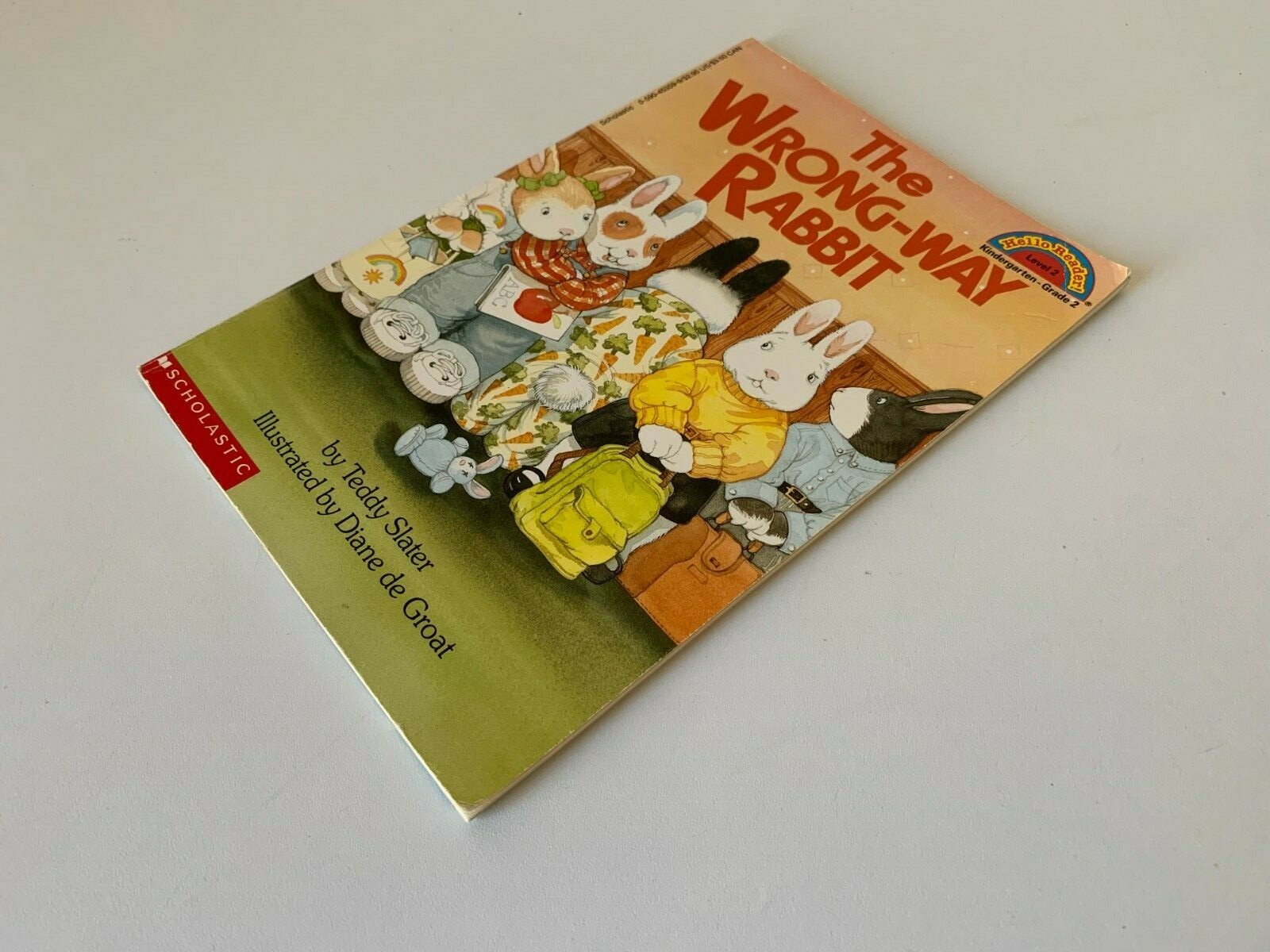 The Wrong-Way Rabbit (Hello Reader Level 2) by Teddy Slater (PB 1993) book