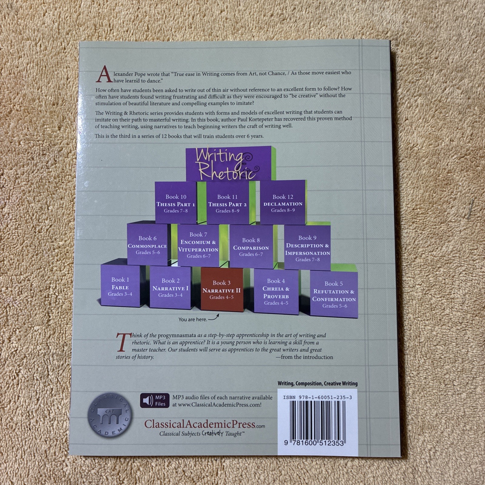 Writing & Rhetoric Book 3: Narrative II – Student Edition – TPB