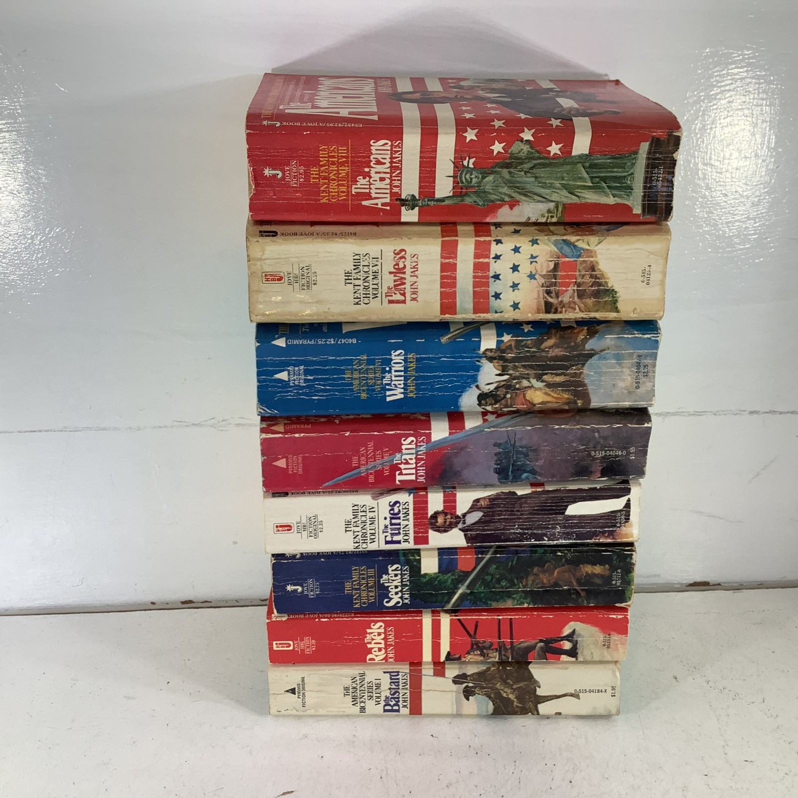 John Jakes The Kent Family Chronicles Complete Series 1-8 Vintage 70s PBs VG