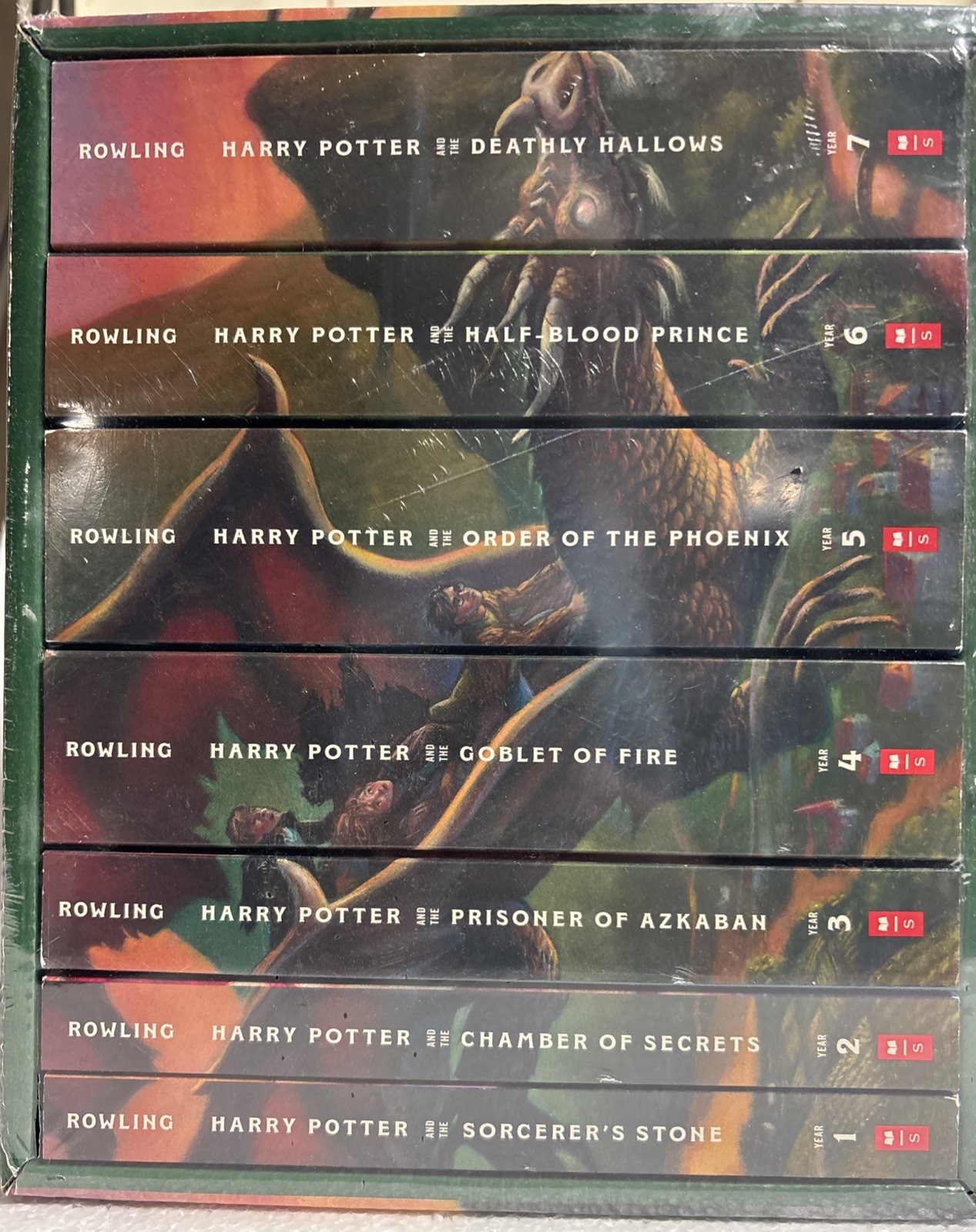 Harry Potter Paperback Boxset #1-7 by J. K. Rowling (2009, Hardcover)