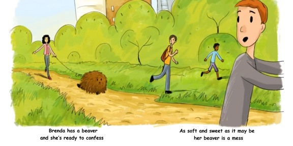 Brenda’s Beaver Needs a Barber HARD COVER–Physical Book