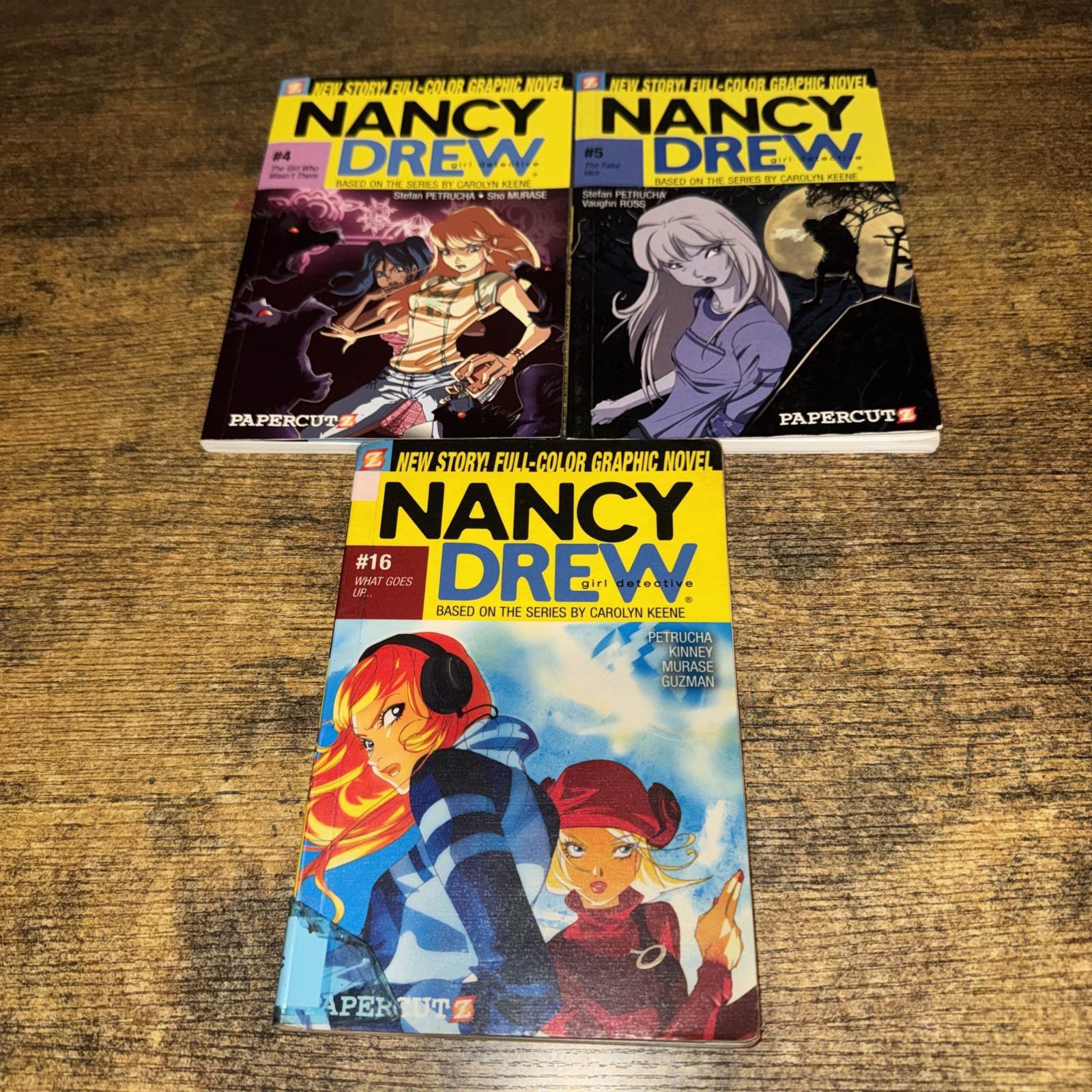 NANCY DREW FULL-COLOR GRAPHIC NOVELS lot of 3 paperback books by Carolyn Keene
