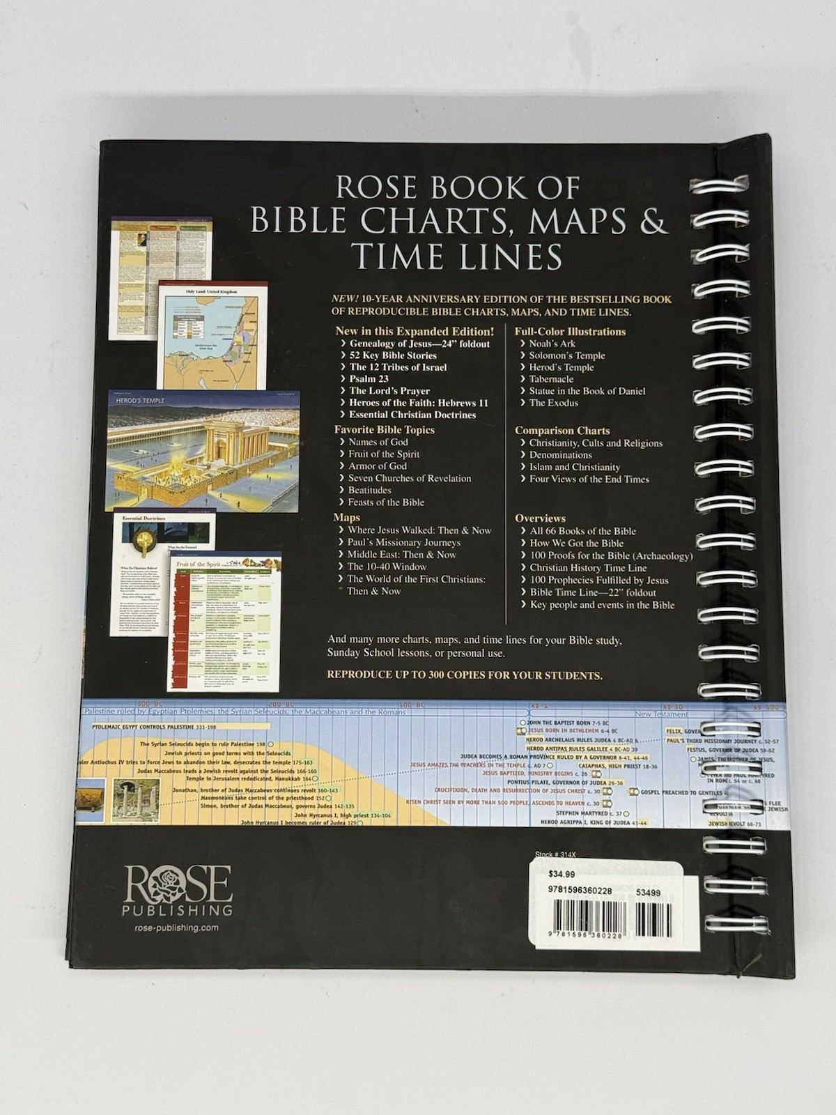 Rose Book of Bible Charts, Maps & Timelines 10th Anniversary Expanded Edition