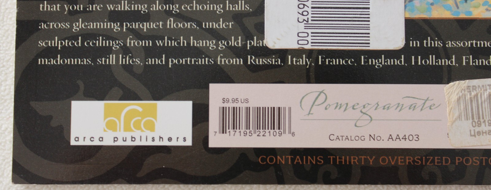 Masterpieces from the Hermitage Museum St. Petersburg Postcard Book Pomegranate