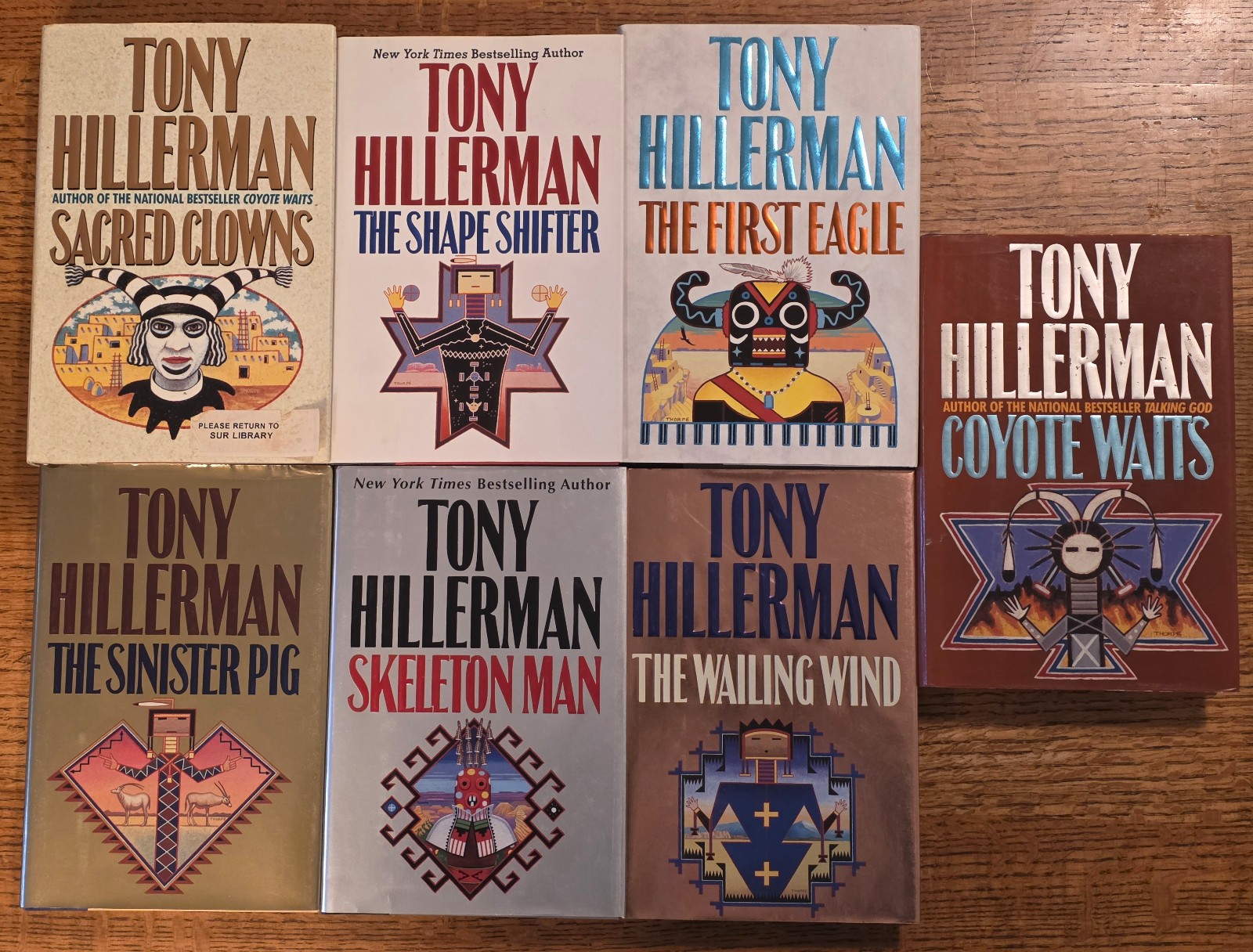 Tony/Anne Hillerman Leaphorn Chee Manuelito Mystery Lot 16 HCPB+Grt Taos Bnk Rob