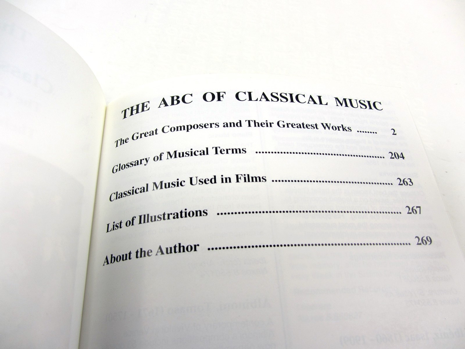 THE ABC of Classical Music Composers & Work by Keith Anderson 269 pages 5.5″x5