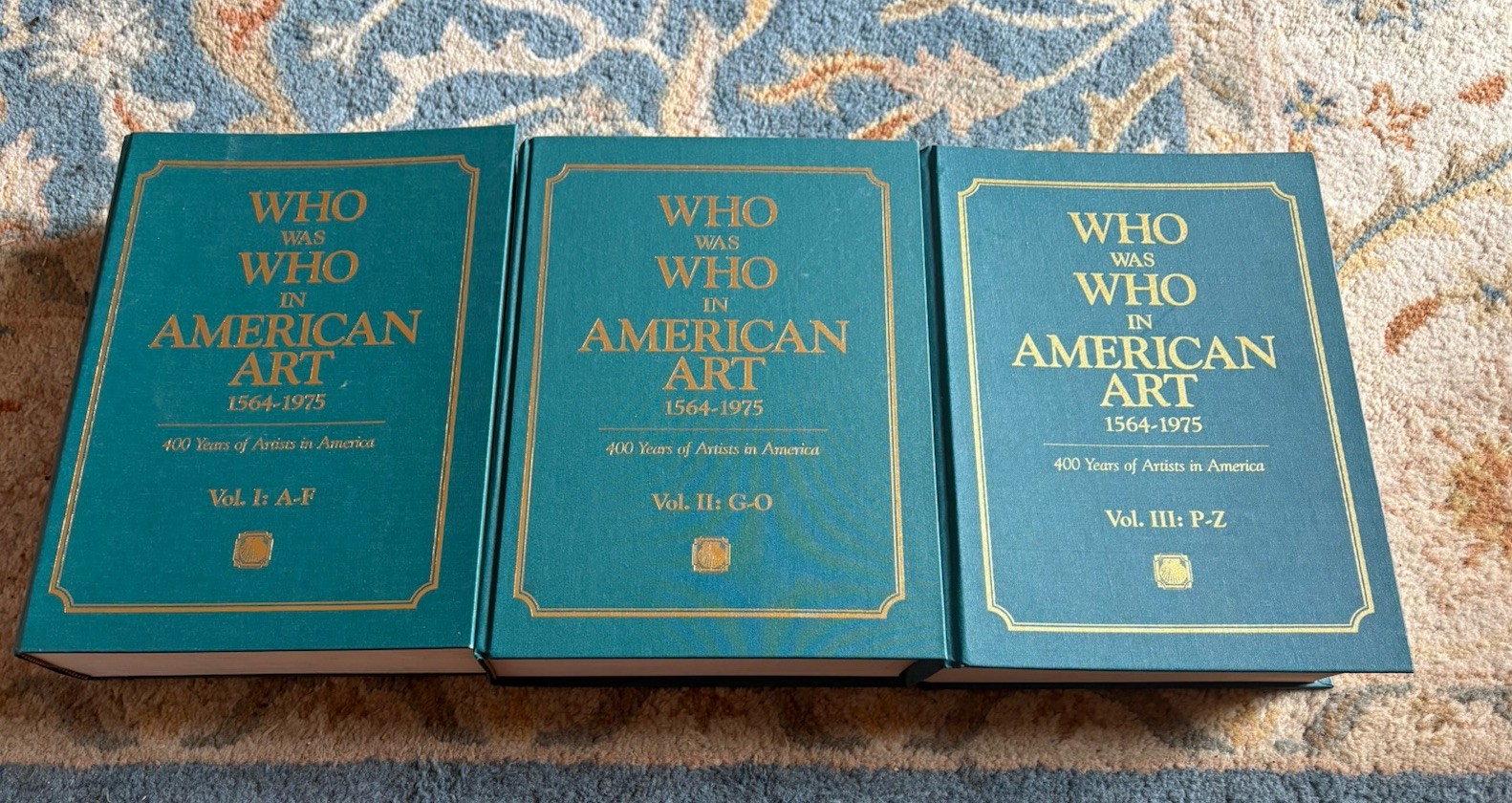 3 Volume Set Who was Who in American Art 1564 – 1975 Falk (1999) Hardcover Book