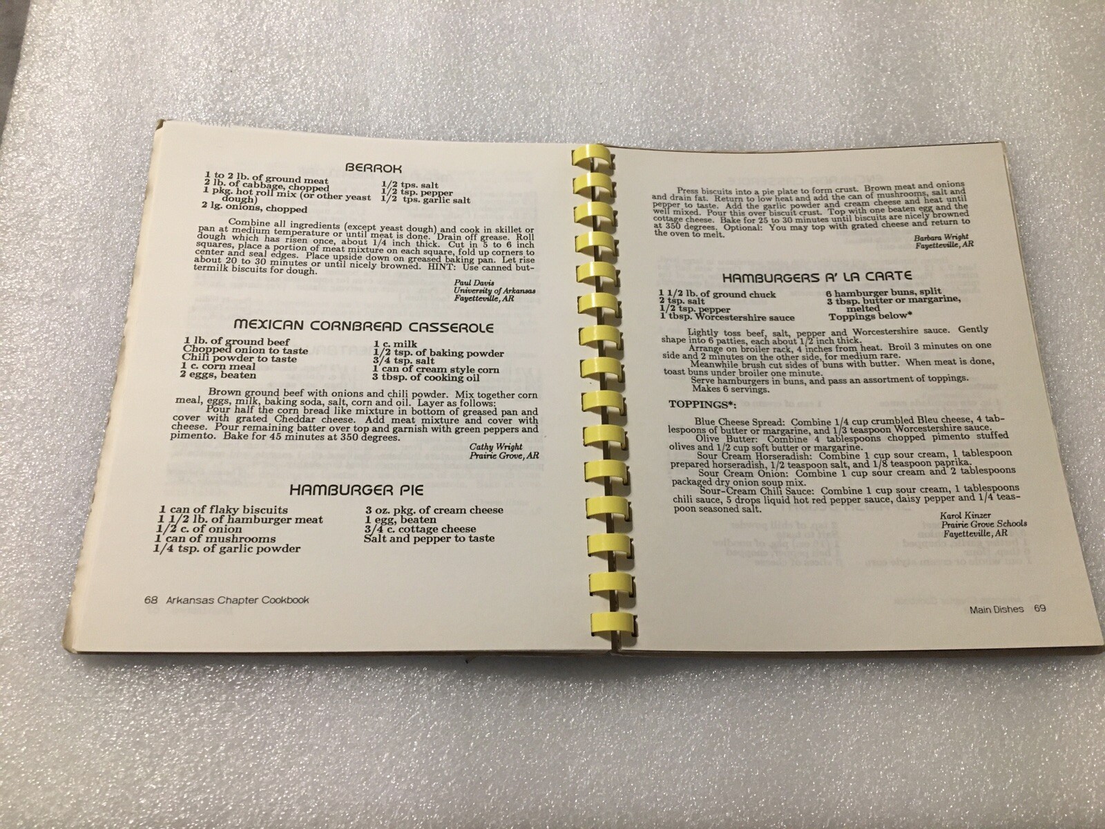 National Executive Housekeepers Association Cookbook Arkansas Chapter 114 Pages