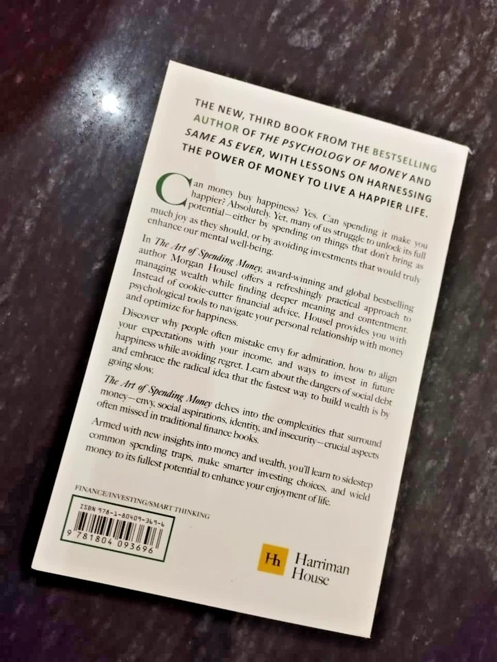 The Art of Spending Money By Morgan Housel FREE SHIP USA ITEM