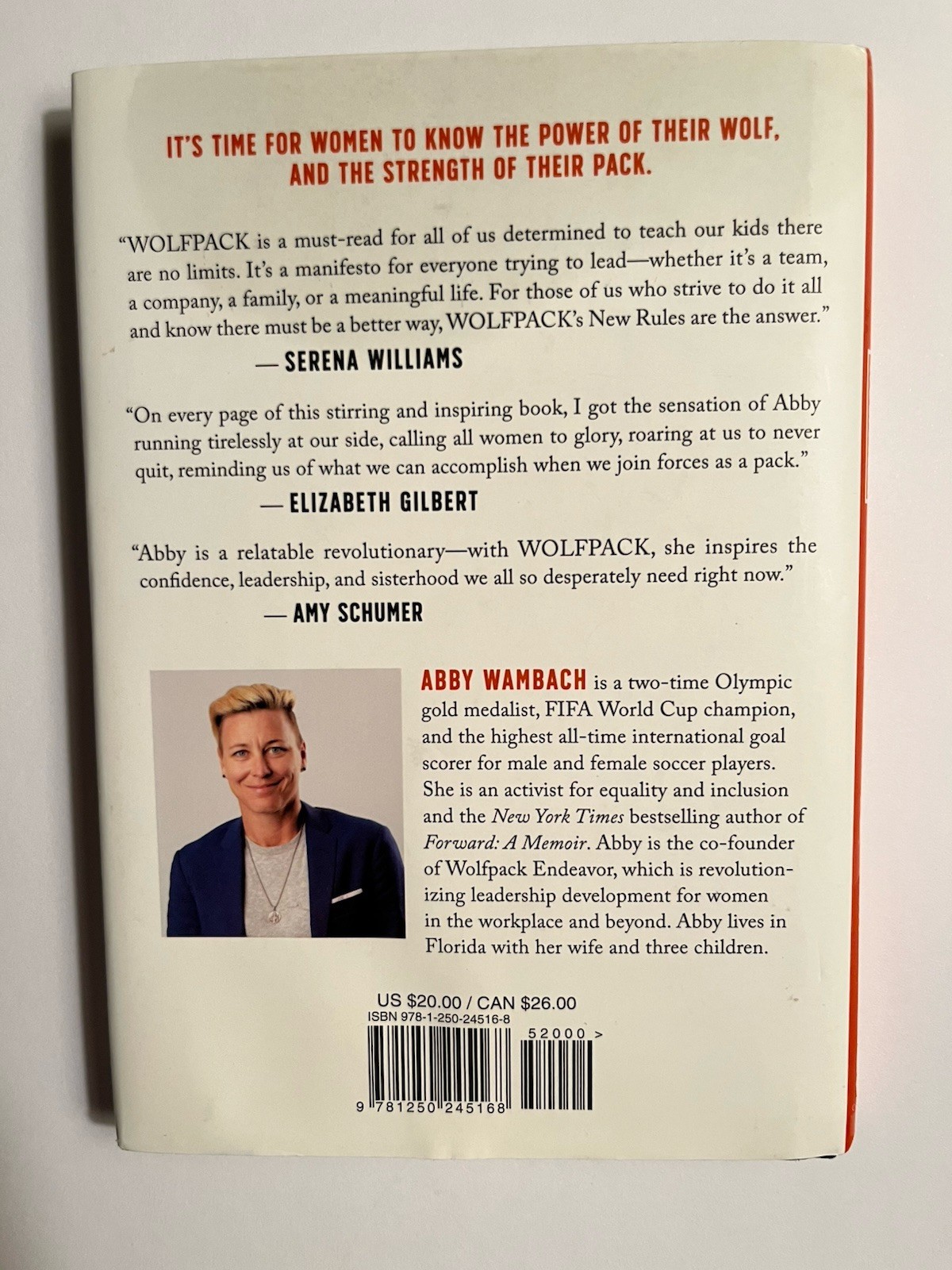 SIGNED: Abby Wambach „Wolfpack“ (2019 HC/ 1st Edition)