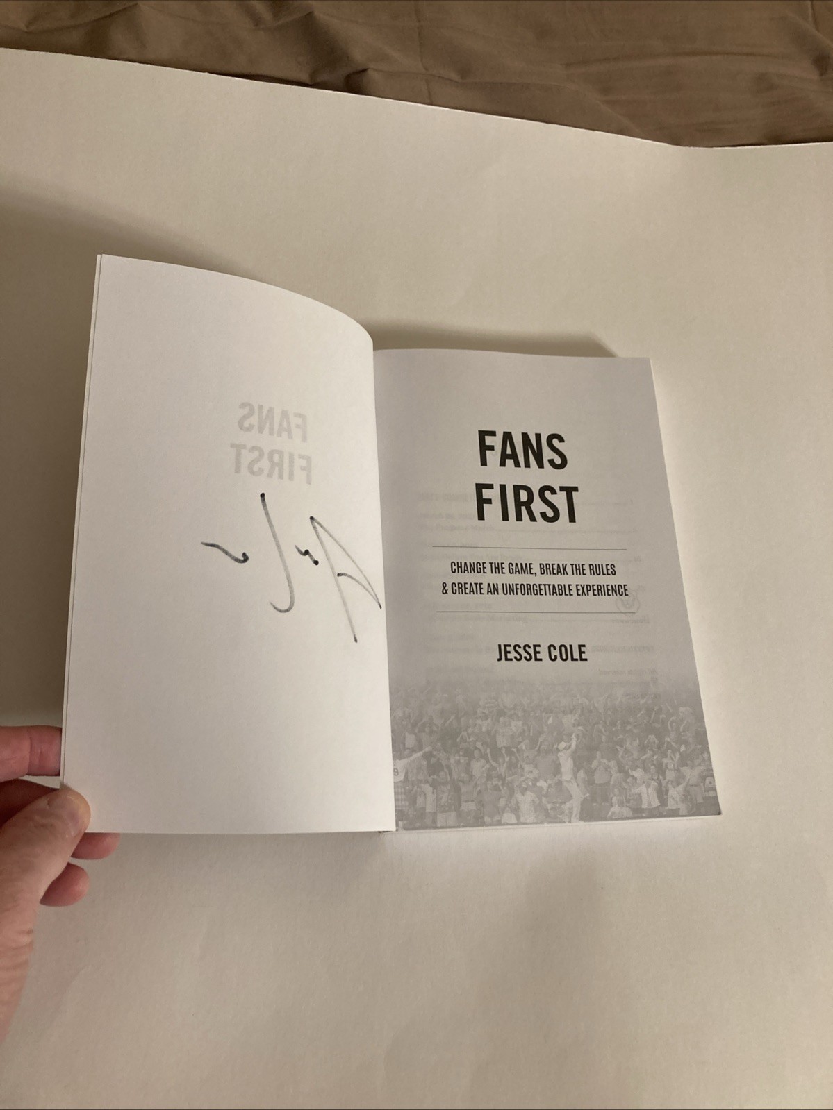 Fans First Paperback Book SIGNED By Jesse Cole Savannah Bananas Story Lioncrest