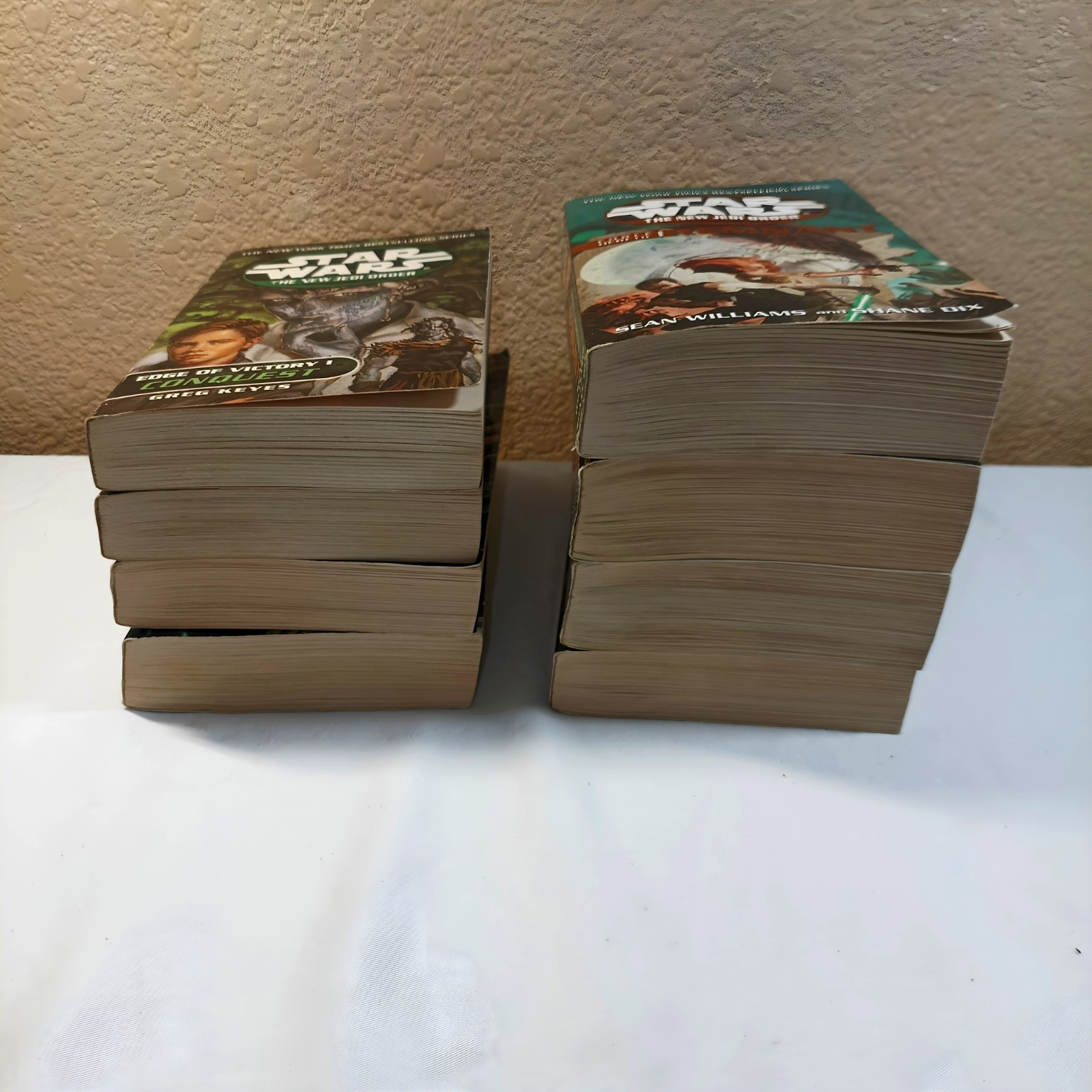 Lot of 9 Star Wars: The New Jedi Order Books; Paperback; Lucas Arts; Del Rey