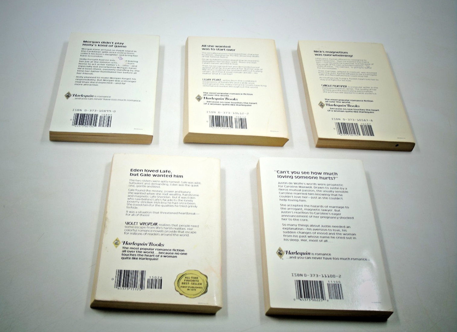 Lot Of 10 Vintage Harlequin Romance Paperback Books, See Description For Details