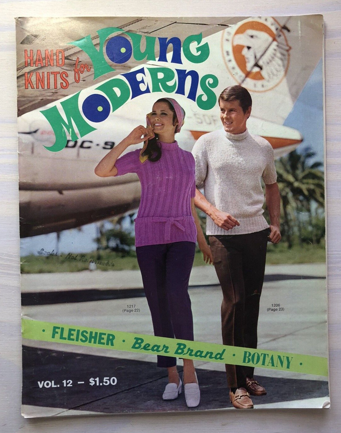 Vintage 1969 HAND KNITS FOR YOUNG MODERNS 47 Pages of Groovy Patterns to Knit :)