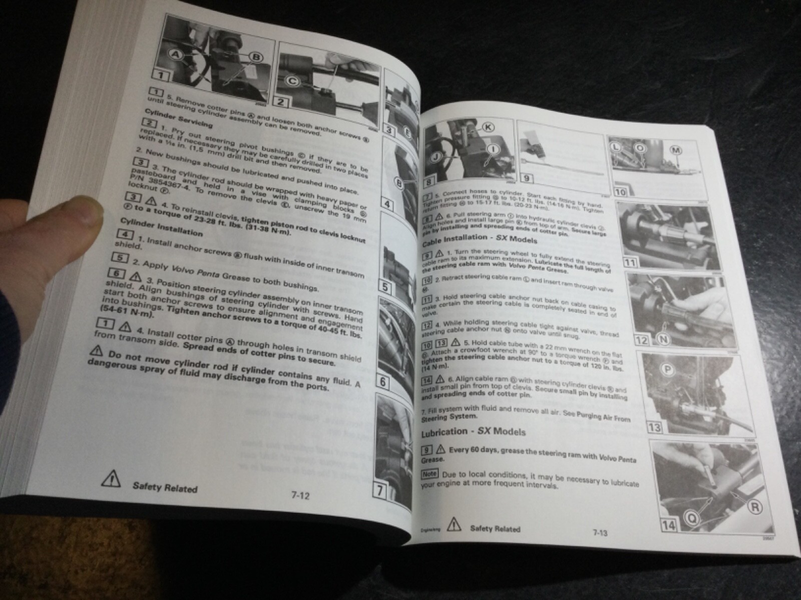 1994-95 Volvo Penta HU 3.0L, 4.3L 5.0L 5.7L 5.8L 7.4L 8.2L Shop Manual 4,6,8 cyl