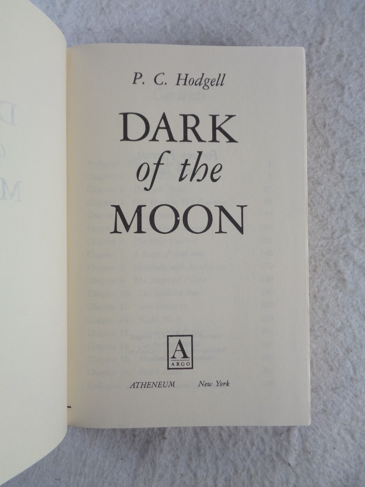 Dark of the Moon P. C. Hodgell 1985 Book Club Edition HC DJ Fantasy Adventure