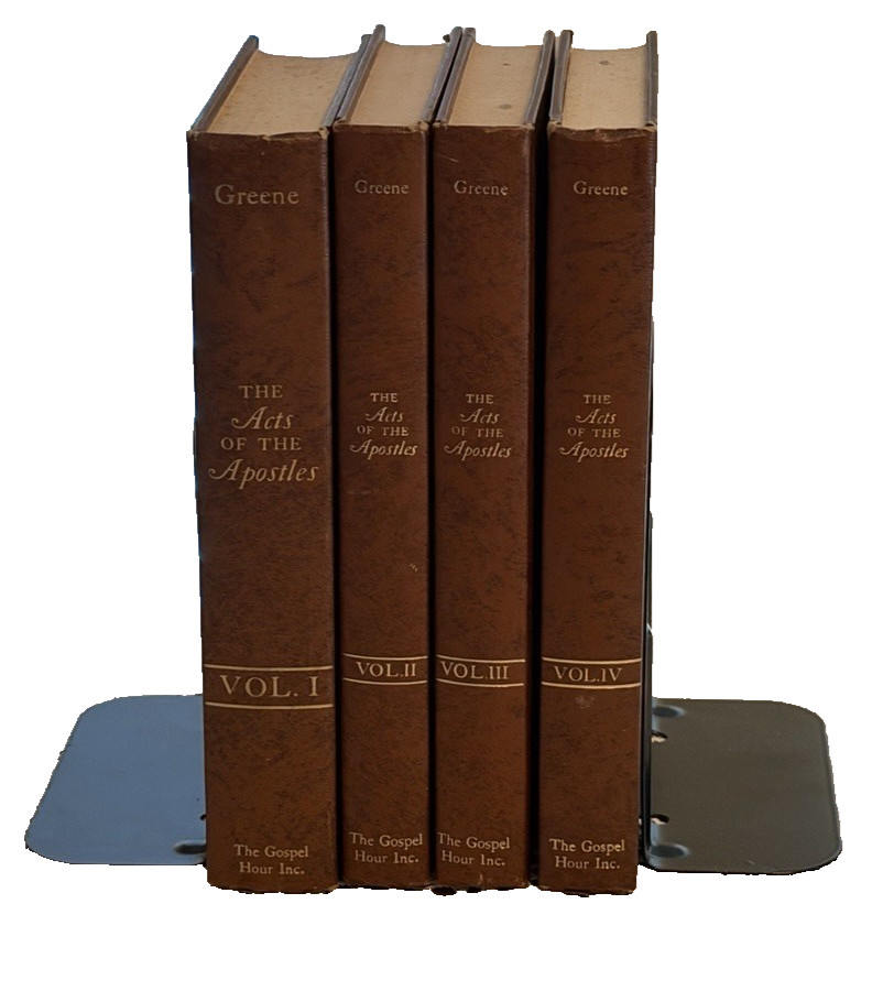 The Acts of the Apostles by Oliver B Greene COMPLETE Set Vol. 1-4 Gospel Hour HC