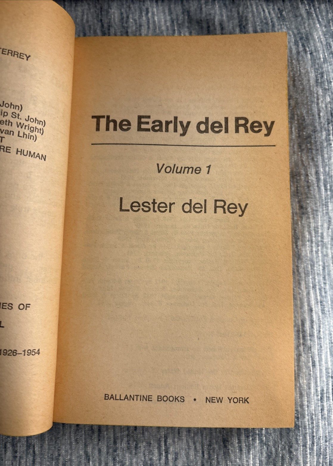The Early Del Rey – Volume 1 and Volume 2 – Sci Fi Paperbacks