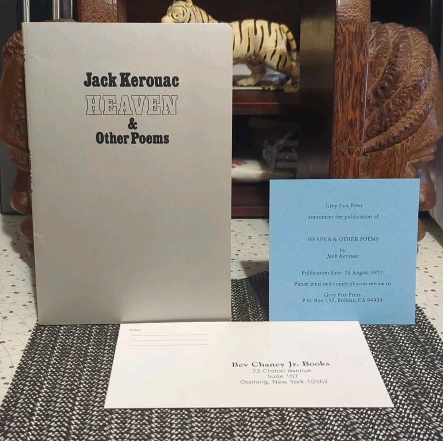 Jack Kerouac Heaven & Other Poems Review Copy With Slip Grey Fox Press 1977