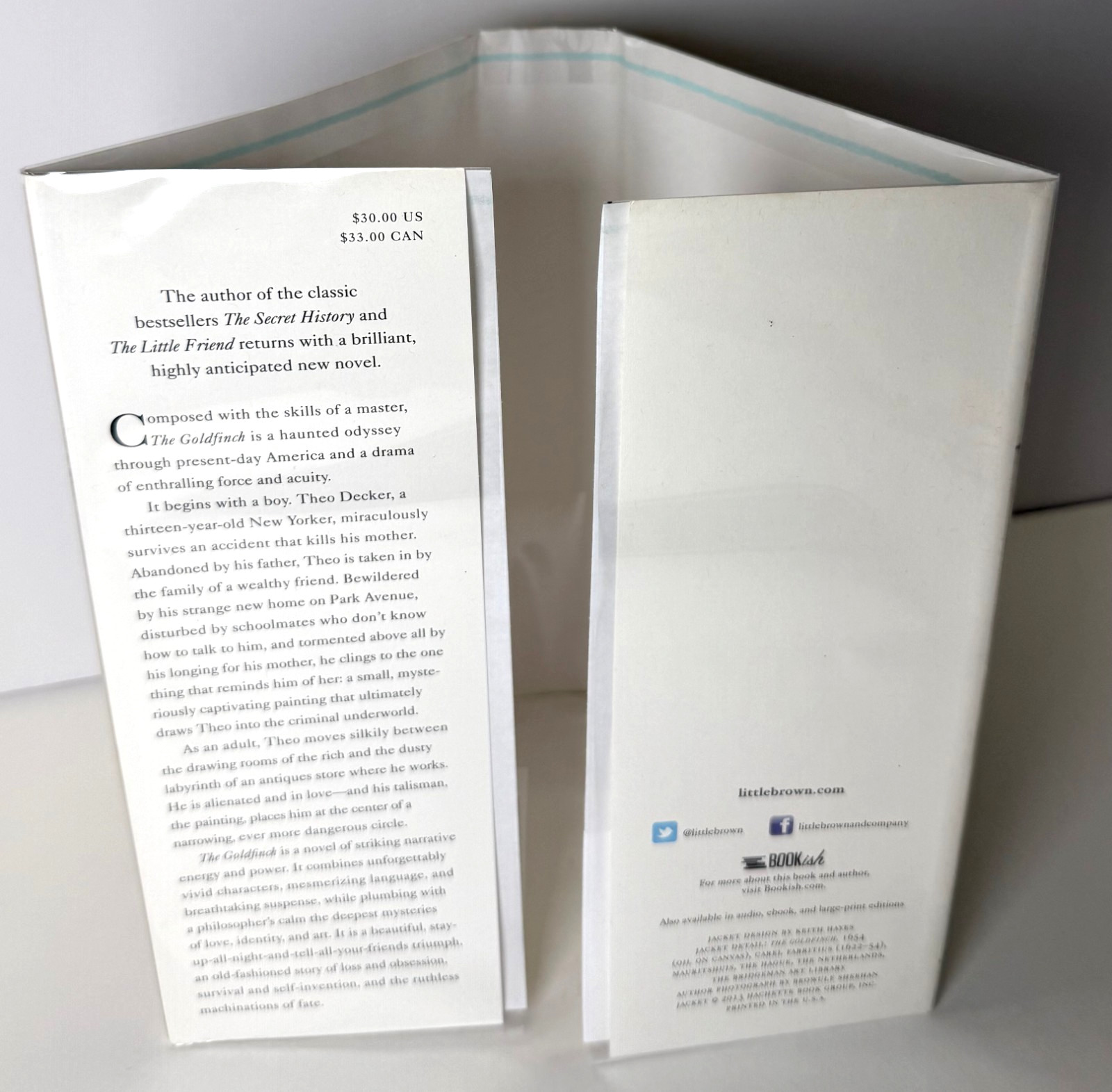 The Goldfinch (Pulitzer) by Donna Tartt, 2013 HCDJ 1st ed 1st printing in Mylar