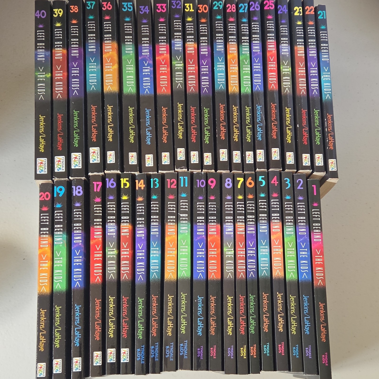 Left Behind THE KIDS Series Vol 1-40 COMPLETE SET Jenkins LaHaye Vtg Paperback