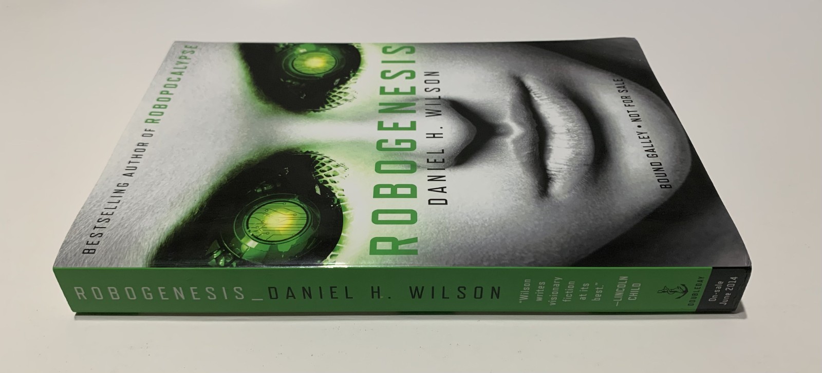 ROBOGENESIS Advance Galley Softcover—Daniel H. Wilson—new with shelf wear—ARC