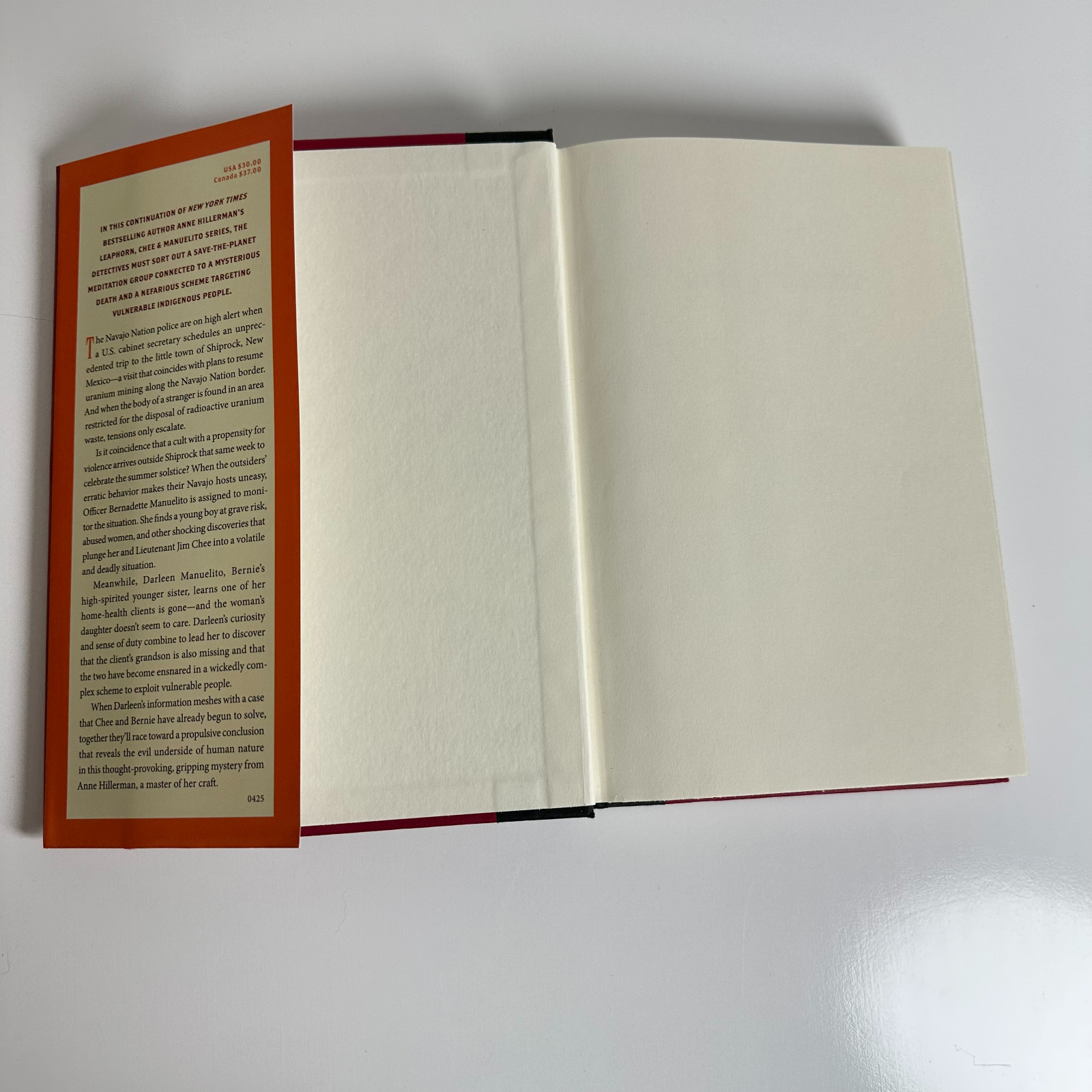 Shadow of the Solstice Anne Hillerman Stated 1st Ed. 1st Hardcover HarperCollins