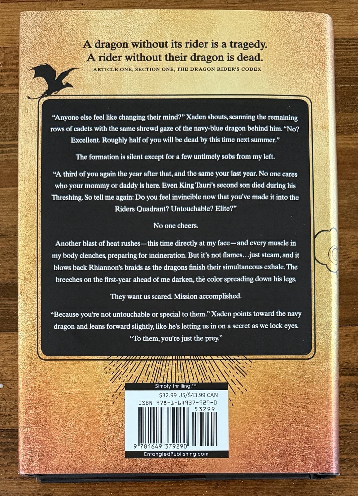 SIGNED Rebecca Yarros Fourth Wing Holiday 1st Edition Book PSA DNA COA Autograph