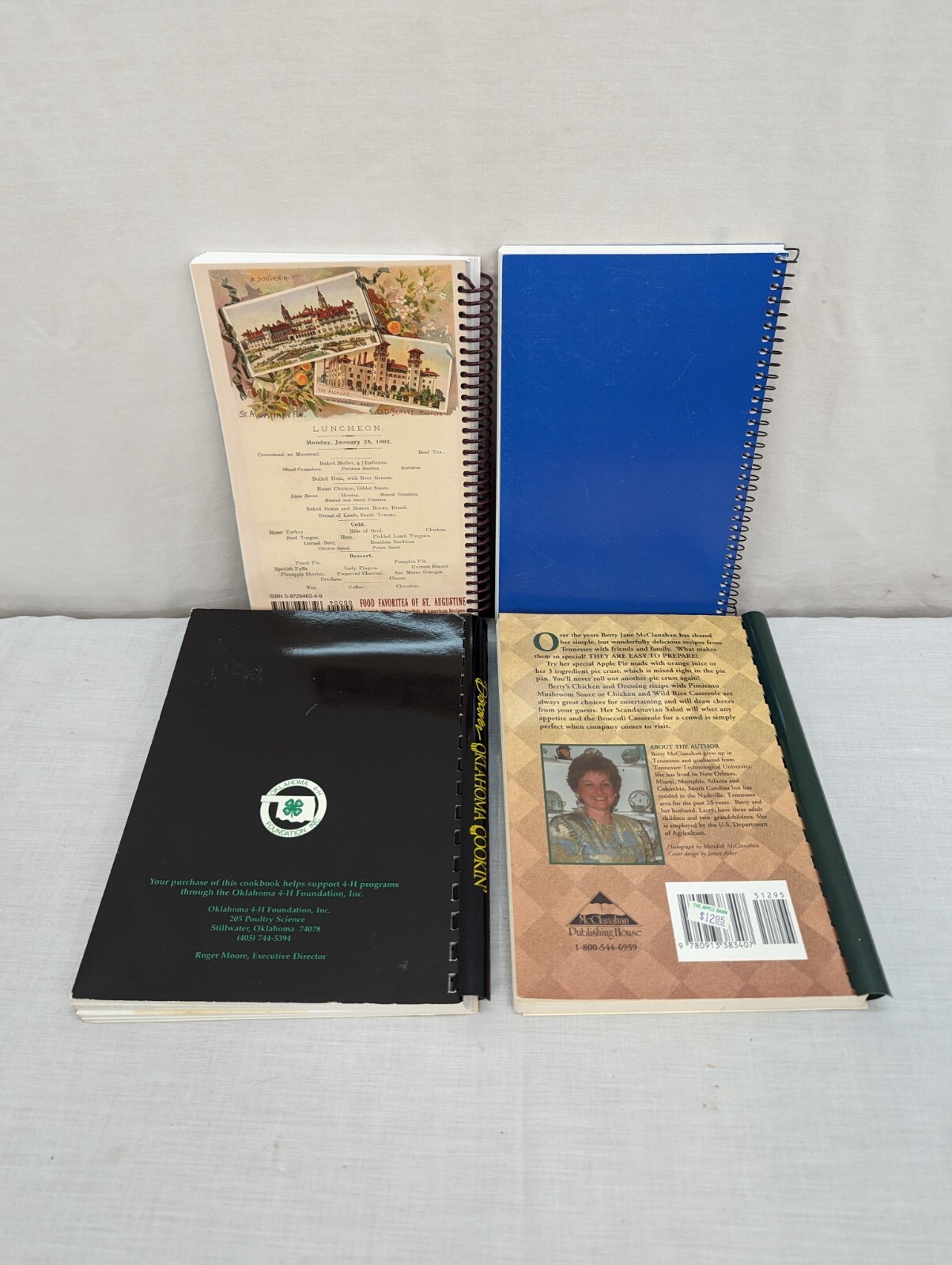 Cookbooks Spiral Bound Lot of 4 Multiple Titles Read Description for Details