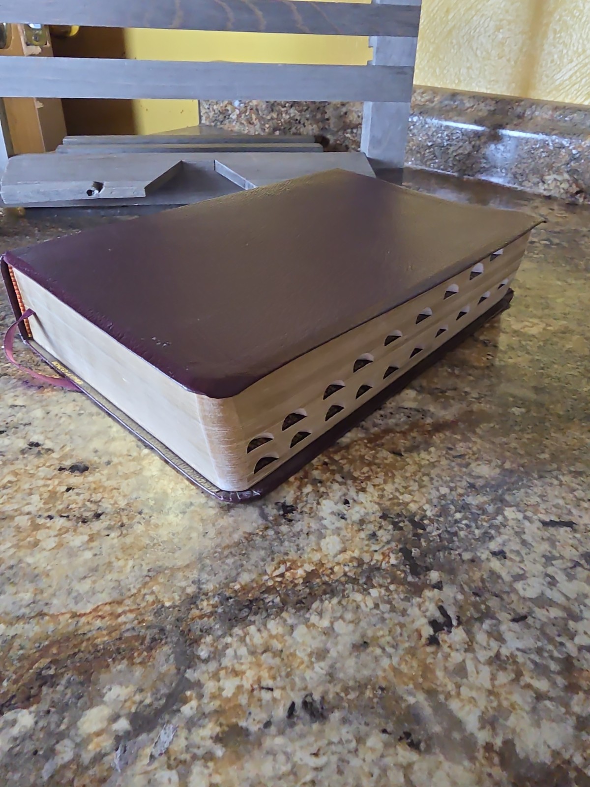 The New Inductive Study Bible NASB Updated Edition Genuine Leather Burgundy Tabs