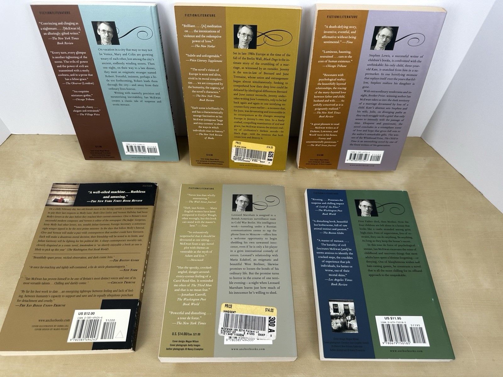 Ian McEwan Lot Of 7 Books – 6 PB 1 HC Great Condition – Saturday Amersterdam