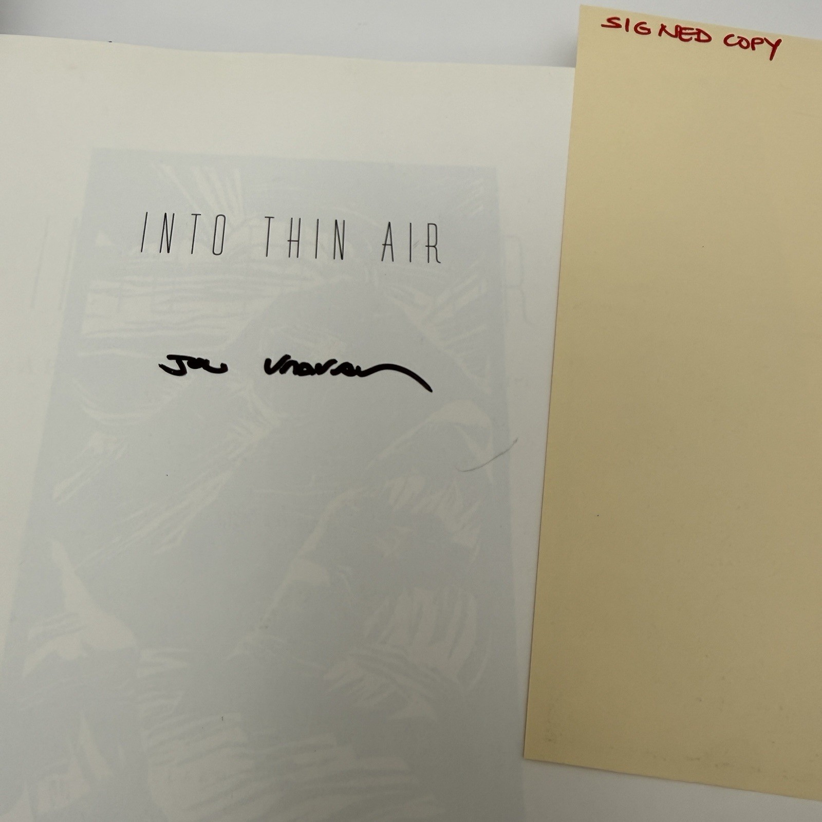 Into Thin Air Illustrated Edition SIGNED 1998 Edition John Krakauer Hardcover