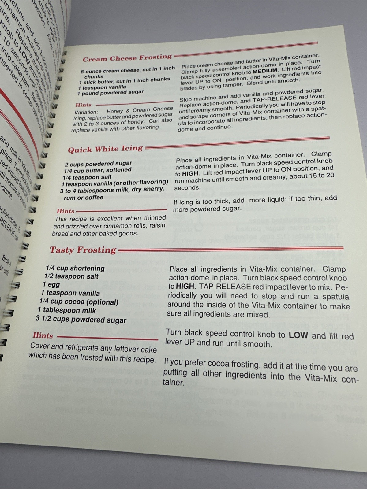 The Versatile Vita-Mix Instructions Manual Recipes Cook Book 1993 Rose Wride