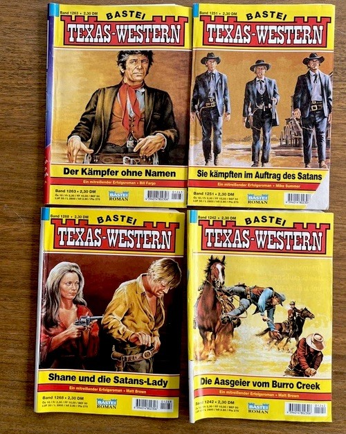 41 BASTEI Western-Bestseller Misc Pulp Fiction German Booklets Books Vintage VG