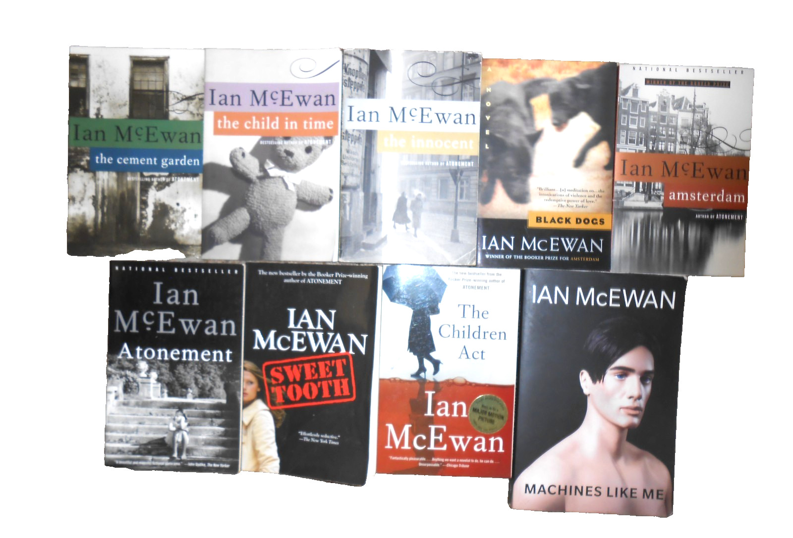 Ian McEwan lot of 9 Novels (Atonement~Amsterdam+) – TPB VGC