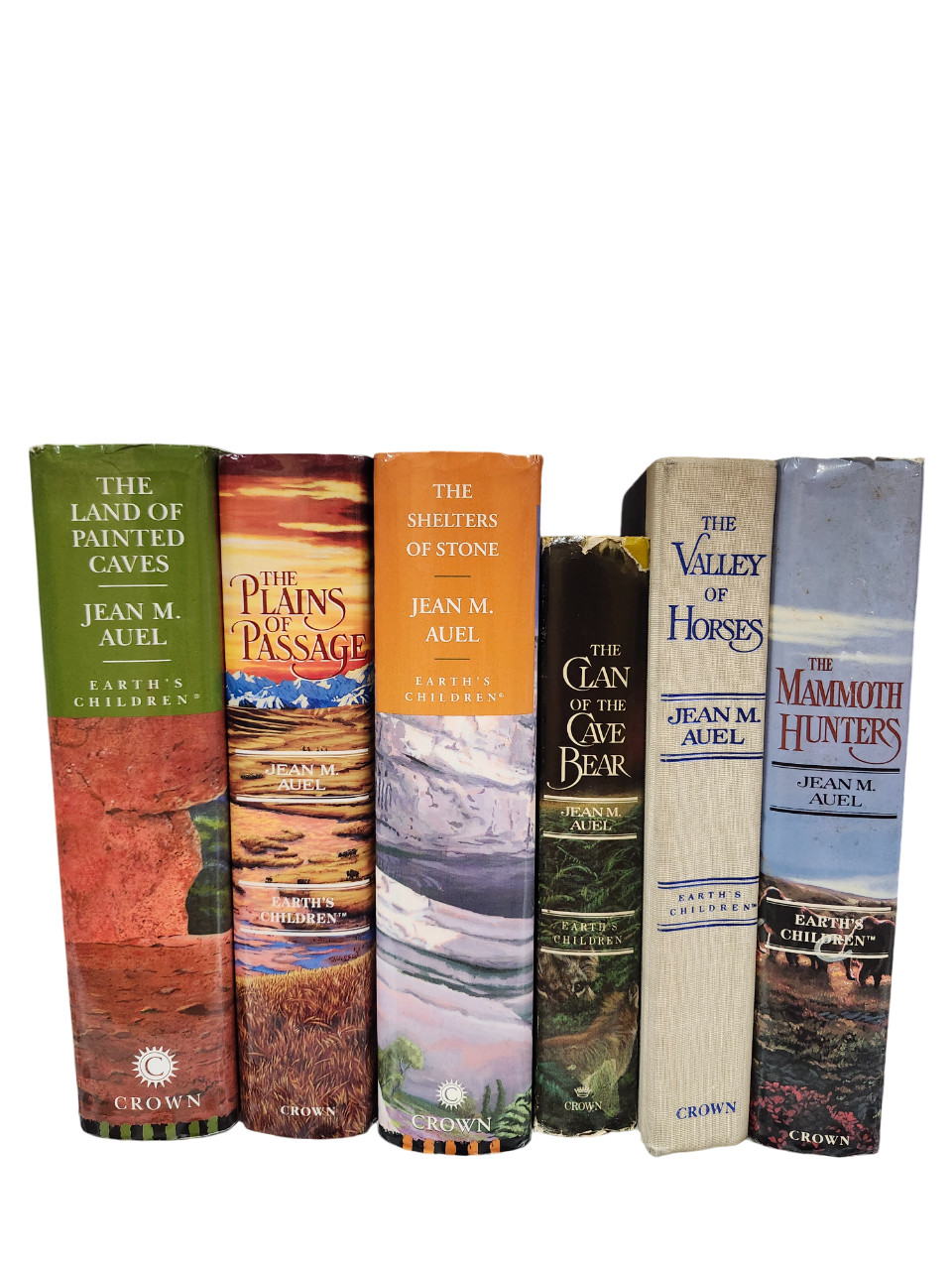 Complete Set Series Lot of 6 Earth’s Children Books by Jean Auel HARDCOVER